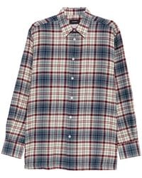 Willy Chavarria - Check-Pattern Button-Down Shirt - Lyst