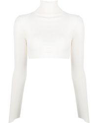 ALESSANDRO VIGILANTE - Cut Out-Back Cropped Top - Lyst