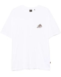 BOSS - Graphic-Print Cotton T-Shirt - Lyst