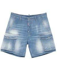 DSquared² - Classic Five Pocket Denim Casual Shorts - Lyst