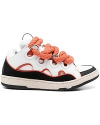 Lanvin - Curb Snake Sneakers - Lyst