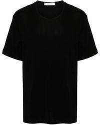 Lemaire - Ribbed Cotton T-Shirt - Lyst