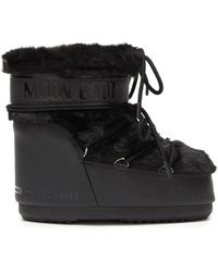 Moon Boot - Icon Low Faux-Fur Lace-Up Boots - Lyst