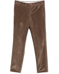PT Torino - Corduroy-Texture Turned-Up Trousers - Lyst