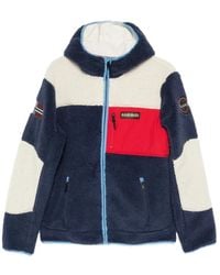 Napapijri - Yupik Hooded Fleece Sweater - Lyst