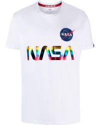 Alpha Industries - Nasa Cotton T-Shirt - Lyst