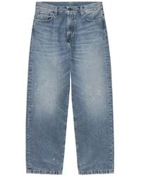 Carhartt - Single Knee Paint-Splatter Faded-Effect Jeans - Lyst