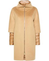 Herno - Detachable-panels Virgin-wool Coat - Lyst