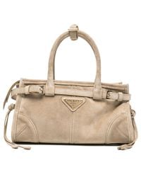 Prada - Neutrals Tote Bags - Lyst