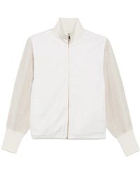 Fabiana Filippi - Ribbed-Knit Panelled Jacket - Lyst
