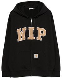 Carhartt - Logo-Appliqué Zip-Up Hoodie - Lyst