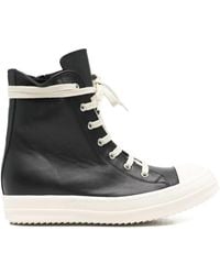 Rick Owens - Leather Sneakers - Lyst