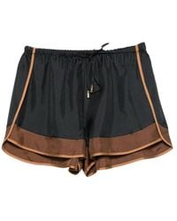 FRAME x Ritz Paris - The Ritz Contrast-Trim Drawstring Shorts - Lyst