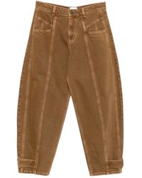 Isabel Marant - Leja Seam-Detail Tapered Jeans - Lyst