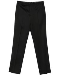 Lardini - Pressed-Crease Straight-Leg Trousers - Lyst