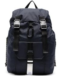 A.P.C. - A. P.C.-Style Nylon Mini Utility Bag With Double Buckle Closure And Rope Drawstrings 45 X 30 X 14 Cm - Lyst