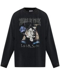 Vetements - Graphic-Print Long-Sleeve T-Shirt - Lyst