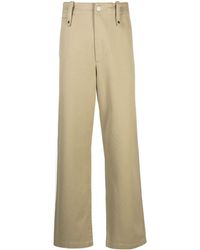 Burberry - Wide-leg Cotton Trousers - Lyst