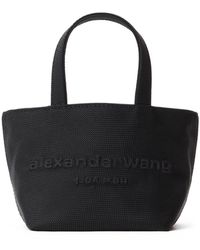 Alexander Wang - Mini Punch Logo-Embossed Leather Tote Bag - Lyst