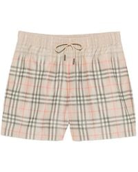 Burberry - Beachwear Neutral, Gray - Lyst