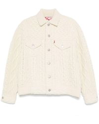 Junya Watanabe - X Levi'S Aran-Knit Cardigan - Lyst