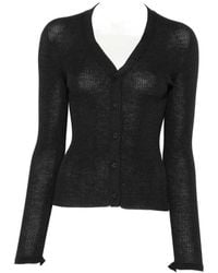 Cecilie Bahnsen - Ribbed-Knit V-Neck Cardigan - Lyst