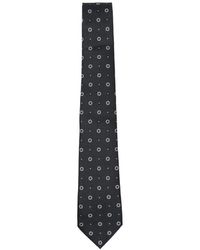 Saint Laurent - Patterned Silk Tie - Lyst