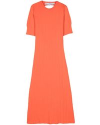 A.P.C. - Open-Back Knitted Dress - Lyst