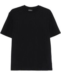 Emporio Armani - Textured Finish T-Shirt - Lyst