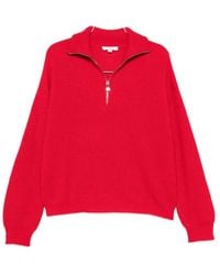 Malo - Ribbed-Knit Half-Zip Sweater - Lyst