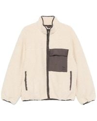 Maison Kitsuné - Fleece-Texture Panelled Jacket - Lyst