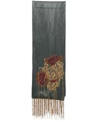 Dries Van Noten - Bead-Embellished Fringed Scarf - Lyst