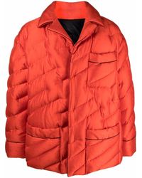 Fendi Reversible Button-up Jacket in Red for Men | Lyst