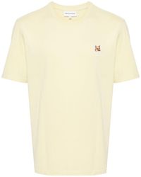 Maison Kitsuné - T-Shirt With Fox Head Application - Lyst