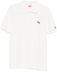 KENZO - Tiger-Patch Polo Shirt - Lyst