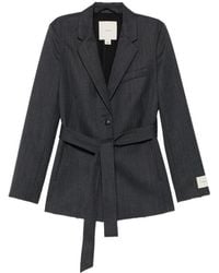 Calvin Klein - Belted Single-Breasted Blazer - Lyst