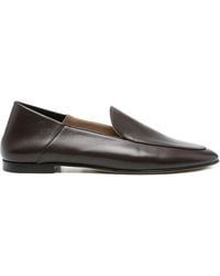 Dear Frances - Gio Pointed-Toe Leather Loafers - Lyst