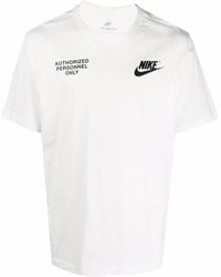Nike Swoosh Logo-print T-shirt - White