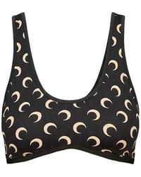 Marine Serre - Soutien-Gorge À Imprimé Lune - Lyst