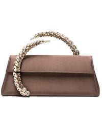L'ALINGI - Karma Crystal-Embellished Clutch Bag - Lyst