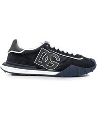 Dolce & Gabbana - Dg-Logo Lace-Up Sneakers - Lyst