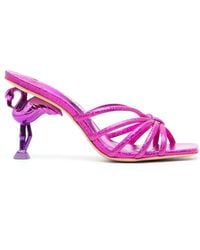 Sophia Webster - Flo Flamingo 95 Leather Sandals - Lyst
