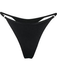 MATINEÉ High-waisted Thong Bikini Bottom - Black
