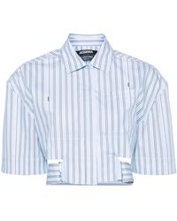 Jacquemus - La Chemise Courte Bari Striped Shirt - Lyst