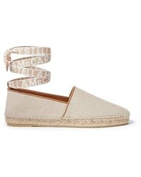 Stella McCartney - Logo-Lettering Flat Espadrilles - Lyst