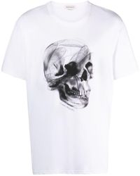 Alexander McQueen - Logo-print Cotton-jersey T-shirt - Lyst