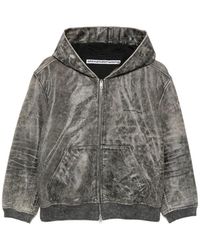 Alexander Wang - Hooded Zip Sweatshirt - Lyst