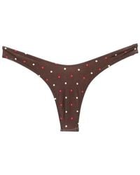 Frankie's Bikinis - Full Moon Polka-Dot Bikini Bottoms - Lyst