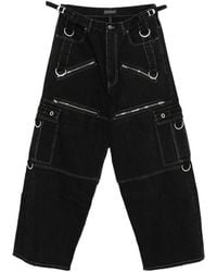 Balenciaga Relief Stitching Jeans in Gray for Men | Lyst