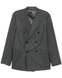 Caruso - Check Double-Breasted Suit - Lyst